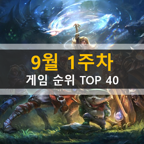 모바일게임순위 PC게임순위 온라인게임순위 스팀게임순위 (2020년 9월 1주차) 모바일게임순위 PC게임순위 온라인게임순위 스팀게임순위 (2020년 9월 1주차)
