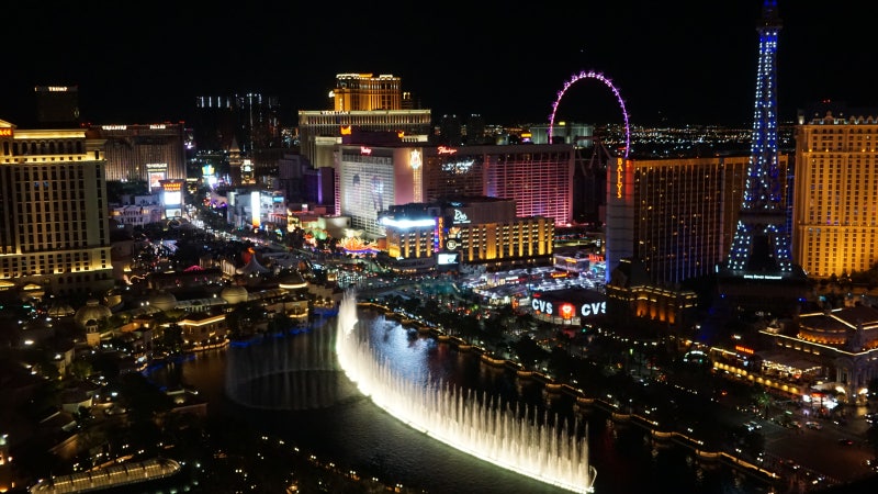 라스베가스 여행 - 라스베가스 스트립(Las Vegas Strip) 구역 야경 관광 & 베라지오 호텔 분수쇼(코스모폴리탄 호텔 파운틴  뷰 체험) : 네이버 블로그
