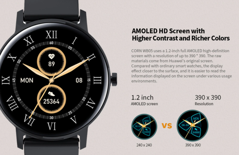 WB05 inch vibrabt AMOLED