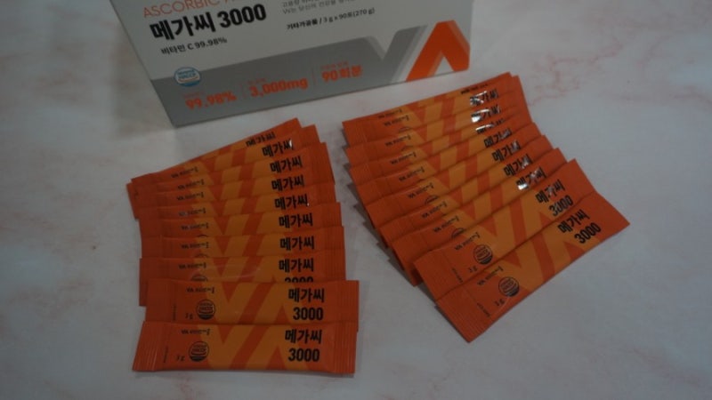 고함량비타민C로 체력충전! 비타파워~ [비타민마을 메가씨3000] 만병통치 비타민C