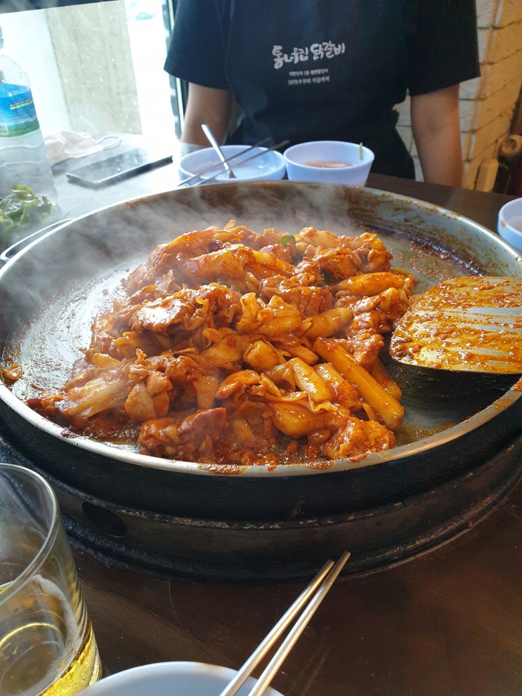  춘천 소양강 근처 닭갈비 맛집, 춘천 통나무집 닭갈비