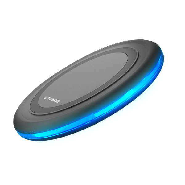  포엘지 10W 급속 LED 무선충전 패드, 블랙, 1개