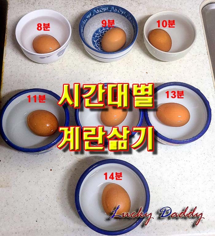 &lt;요리정보&gt;시간대별 계란삶기 실험