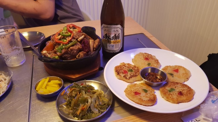  일본생활] 도쿄 신오쿠보 돼지갈비, 소갈비, 감자전 맛집추천 팔당오징어