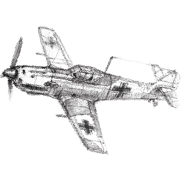 볼펜으로 그린 " 메서슈미트 BF-109 " / Drawing with ballpoint pen " Messerschmitt BF-109 "