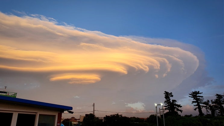  제주공항 인근 오션뷰 카페 앙뚜아네트 용담점, 그리고 UFO 구름??