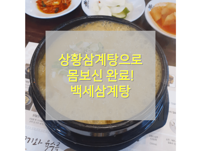  [수원 파장동맛집/백세삼계탕 북수원본점] : 몸보신하기 딱 좋은 수원 상황 삼계탕 맛집(코로나 대비 최고)