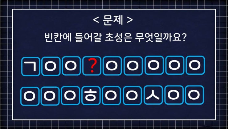 [퀴즈] 재미있는 퀴즈 - ㄱㅇㅇ?··· 빈칸에 들어갈 초성은 무엇일까요?