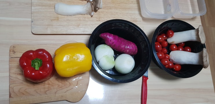  야채과일피자만들기