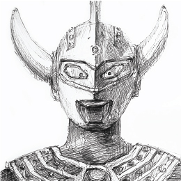 볼펜으로 그린 " 초인 제트맨 " / Drawing with ballpoint pen " Ultraman Taro "