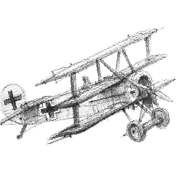 볼펜으로 그린 " 1차세계대전 독일 포커 삼엽기 " / Drawing with ballpoint pen " WW1 Germany Fokker DR-1 "