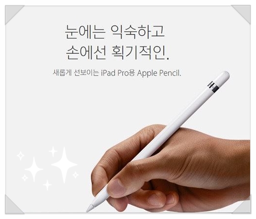 아이패드용 애플펜슬 MK0C2KH/A 아이패드필수품