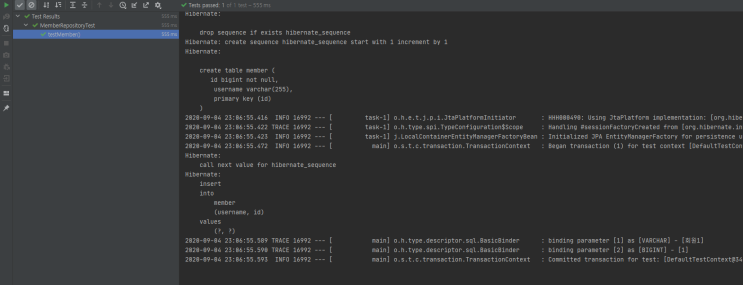 Spring Boot - Gradle, JPA, DB 개발 환경설정, 간단한 Test