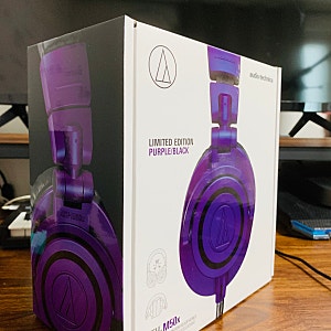 오디오테크니카 헤드폰 ATH-M50x                          (PB Limited Edition) 언박싱 - !