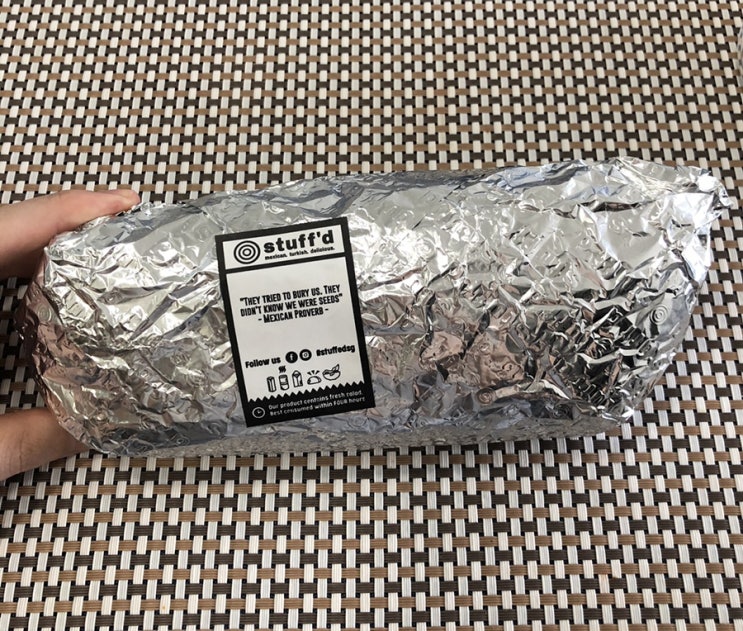  stuff’d 치킨 부리또 가 먹고픈 날