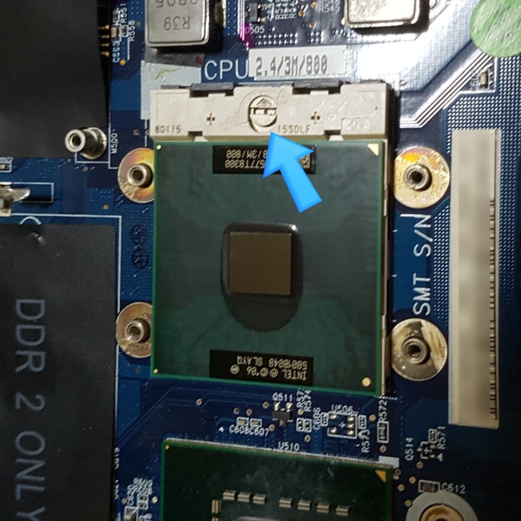  삼성 노트북 센스 SENS R70 (NT-R70) 메인보드 마더보드 모양 및 cpu 업그레이드/분해 가능여부 확인 후기 (NT-R70A/A2)
