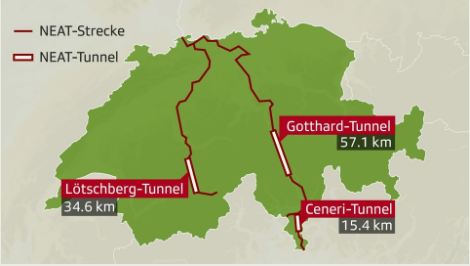 [스위스소식] 티치노주 15.4km 체네리-베이스터널 개통(Ceneri-Basistunnel)_12월 첫 운행 예정