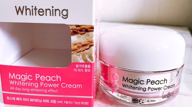  톤업크림추천 :: 랑스레 매직피치 파워 화이트닝크림️