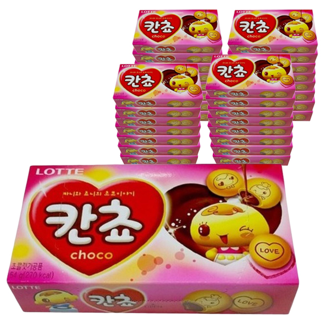  롯데제과 칸쵸 초코맛, 54g, 32개