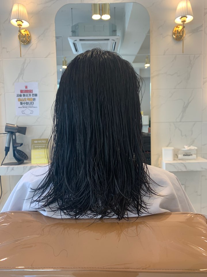  굵은 히피펌