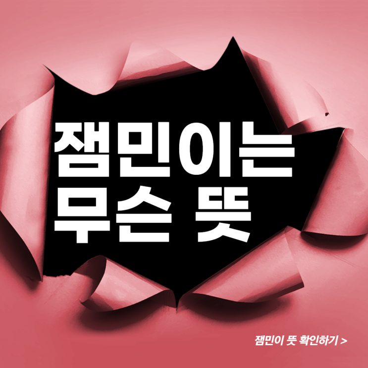  잼민이 뜻? 유래가 뭐길래!