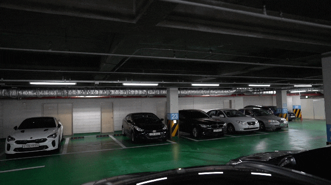  지하 주차장 조명 엘이디세이버, 환하고 비용절감되는 LED주차장등