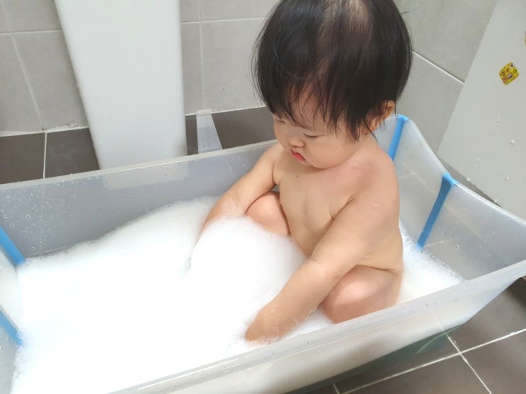 15개월아기 거품목욕&물감놀이, 나띵프로젝트 버블바스 플랍플랍