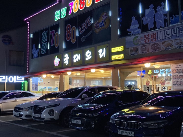  당하동 오리고기집 : 국대오리에서 오리훈제 냠냠