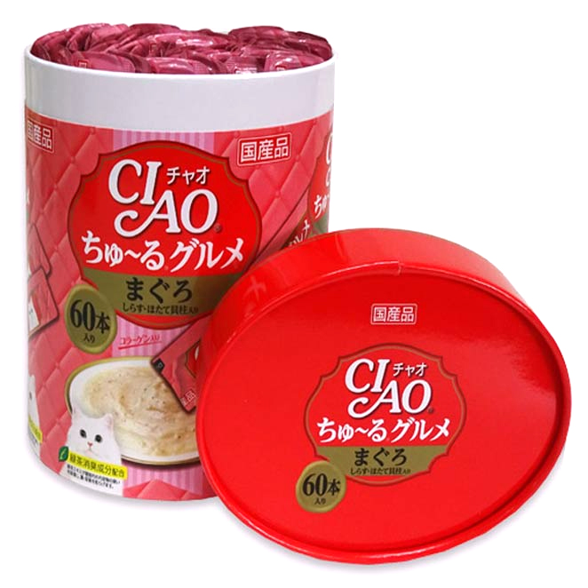  이나바 챠오츄루 고양이 간식, 참치, 60개입