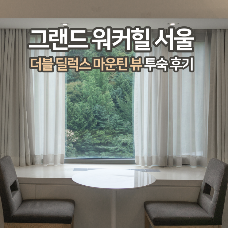  [호캉스] 그랜드 워커힐 서울, 더블 딜럭스 마운틴 뷰 투숙 후기 (+르 파사쥬 빵 존맛탱)