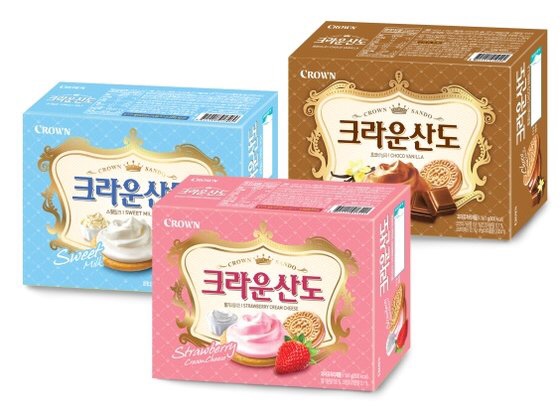  추억의 비스킷 “크라운 산도”