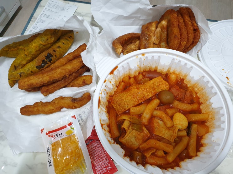  오징어 먹고 싶을 때 남친이 보내온 튀김배달