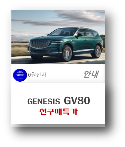  드뎌 쏟아졌다 GV80 선구매특가