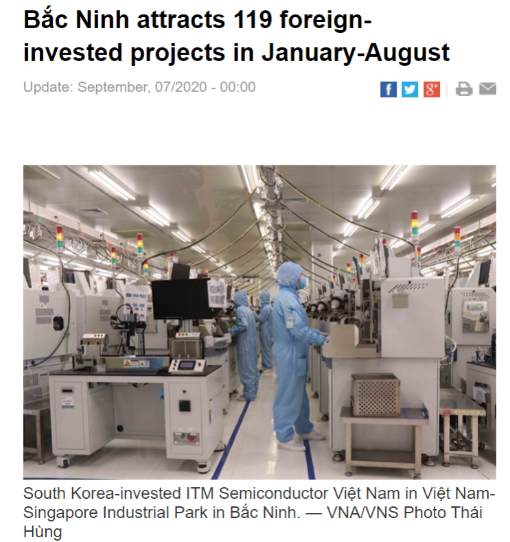  베트남 영자신문 | 한국기업 아이티엠반도체 ITM 와 경제상식 1인당 국민소득 (PCI Per Capita Income) 영어로