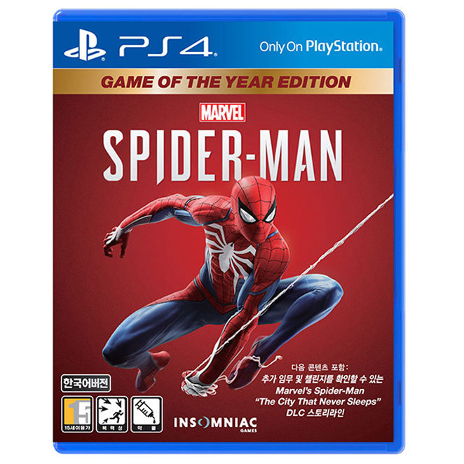 소니 PS4 스파이더맨 GOTY 에디션 한글판, 단일 상품