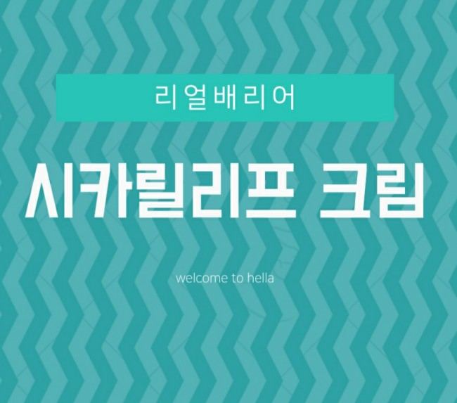  리얼 배리어 - 시카 릴리프 크림, 병풀과 칼라민 꿀 조합