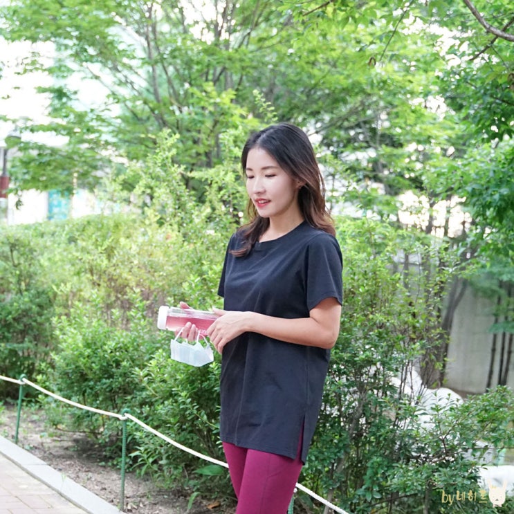 안다르 에어리핏에센셜숏슬리브 깔끔한 기본티