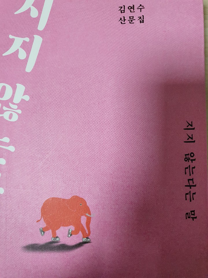  지지 않는다는 말 - 김연수 작가님