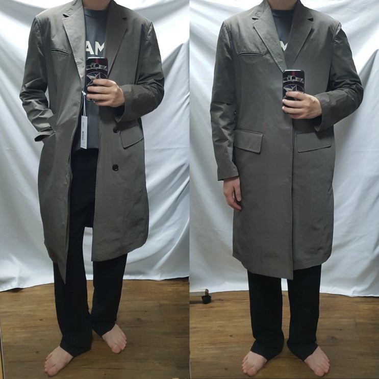  크리스크리스티 테일러드 코트 4만원 득템! 남자 롱코트 추천 역시즌세일정보 TC1CTVF0901