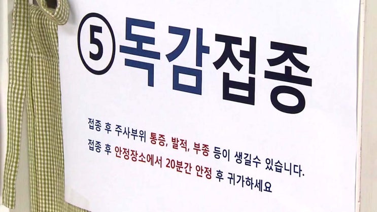  독감 예방접종 시기, 무료접종 하는 꿀팁※
