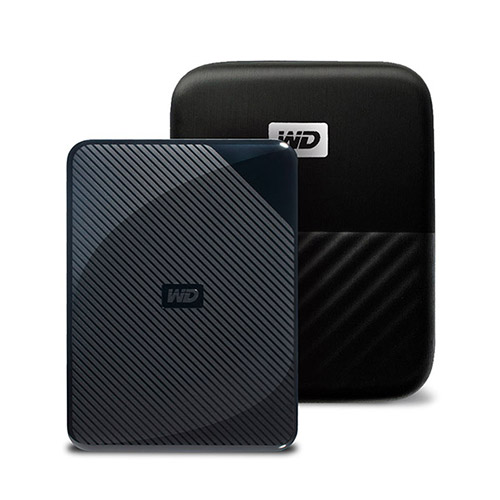 WD My Passport Game for PS4 외장하드 WDBZGE0040BBK-WESN + 파우치, 2TB, 혼합 색상