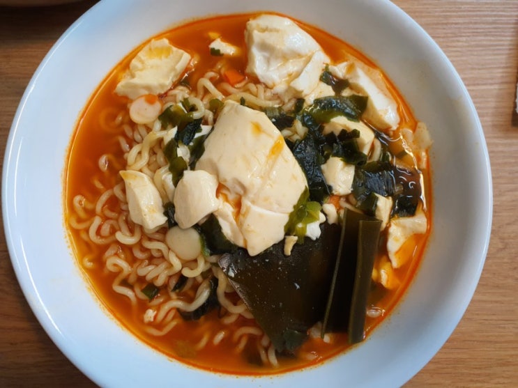  순두부 라면  , 둘리가 미처 맛보지 못한 별미 중의 별미!!!