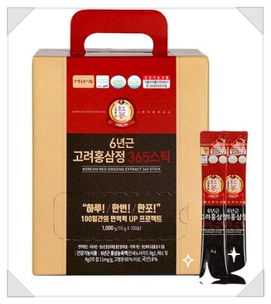  정원삼 6년근 고려홍삼정 365 스틱 추석명절선물로 최고네요