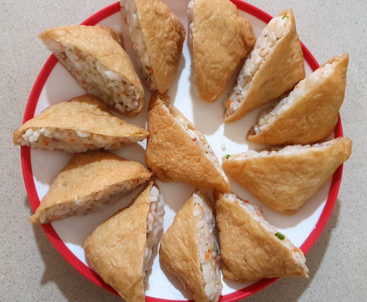  남편 도시락 만들기 (유부초밥)
