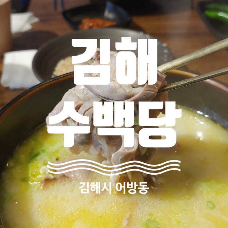  김해 돼지국밥 맛집 수백당