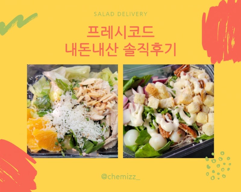 샐러드 정기 배송 리뷰 - 프레쉬 코드