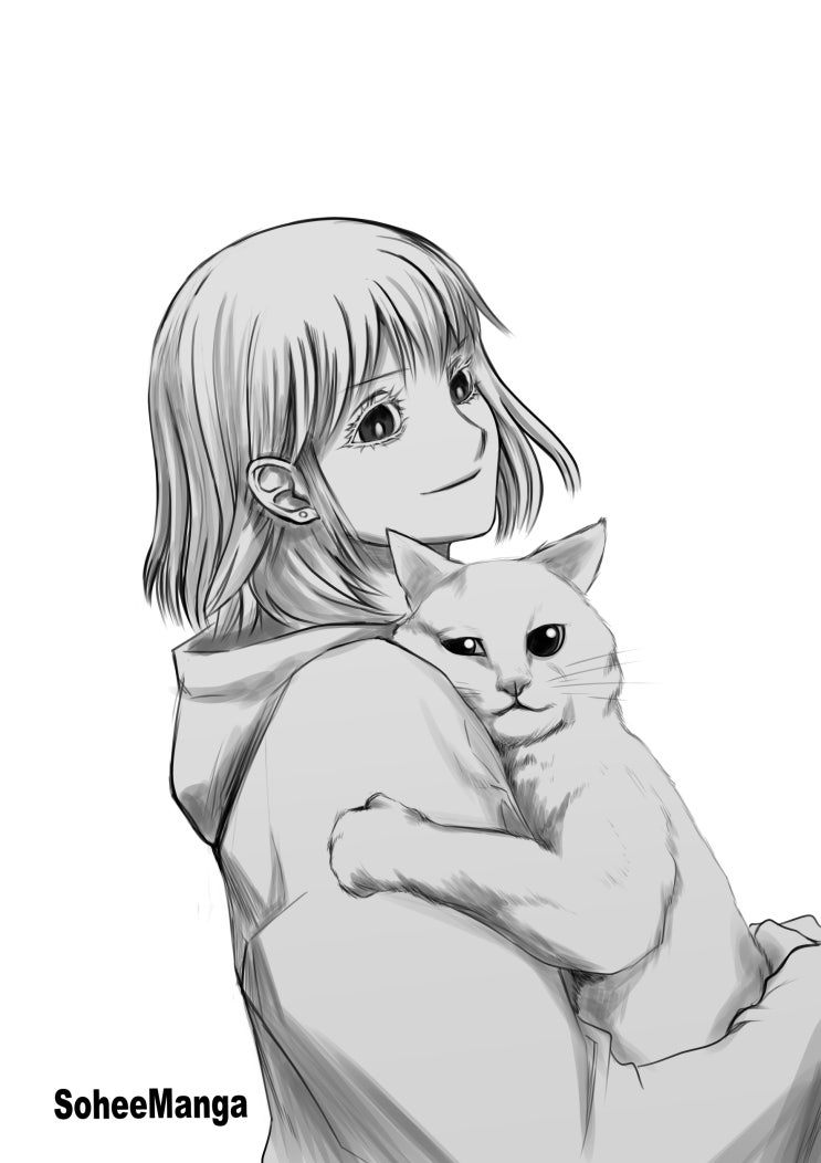  집사와 냥이 그리기 .. with 작업영상
