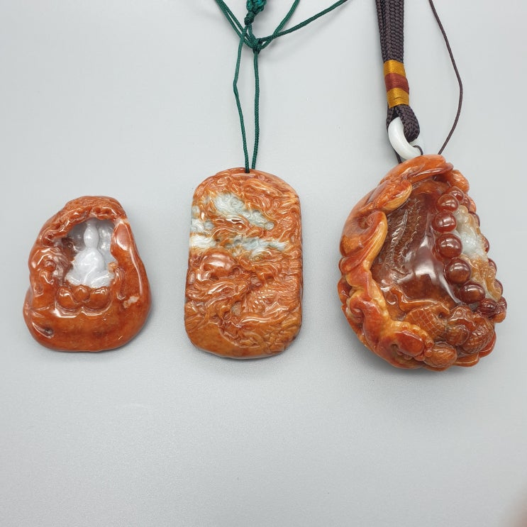 천연 홍비취 조각/명동롯데백화점내 호텔 한창보석 천연 홍비취 조각/명동롯데백화점내 호텔 한창보석