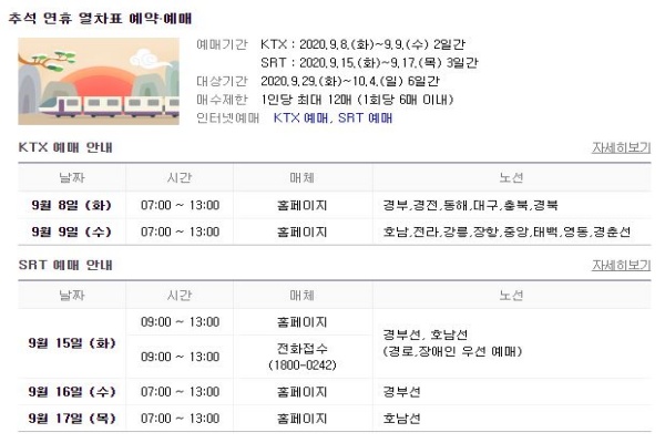 KTX 코레일 추석예매 치열한 경쟁 불가피 !