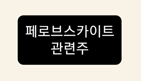 페로브스카이트 관련주 페로브스카이트 관련주